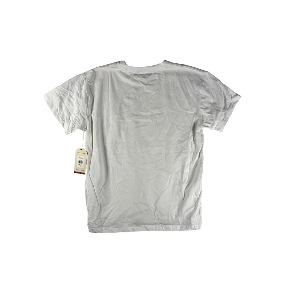 Ben Sherman Mens White Crew Neck Short Sleeve T Shirt Medium Casual Medium‎ - Picture 2 of 7